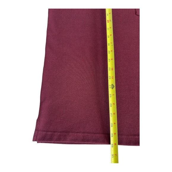 Burberry London Men's House Check Pattern Collar Polo Shirt Maroon Size M - Picture 4 of 7